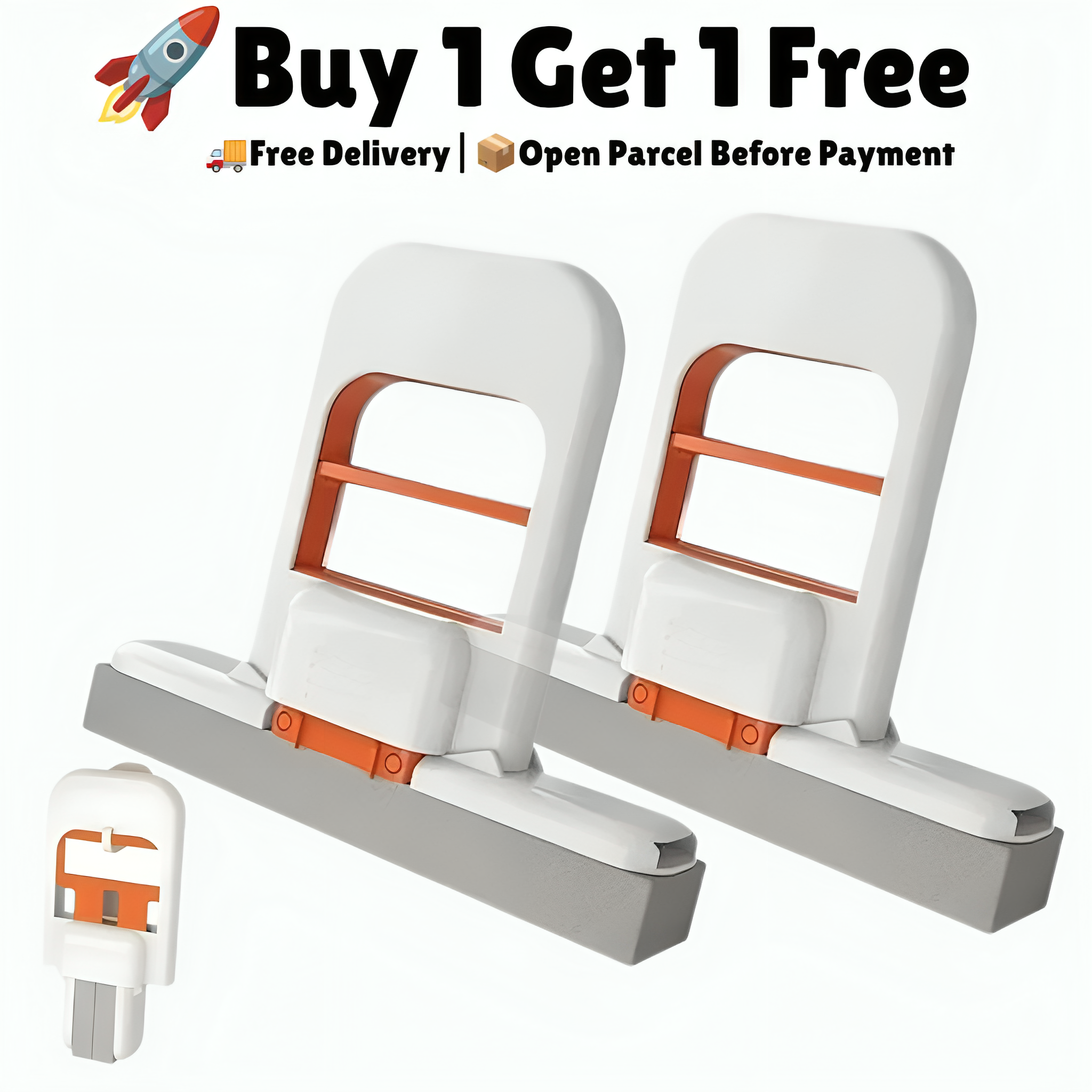 (Buy 1 Mop - Get 1 Mop Free) Portable Self Squeeze Mop