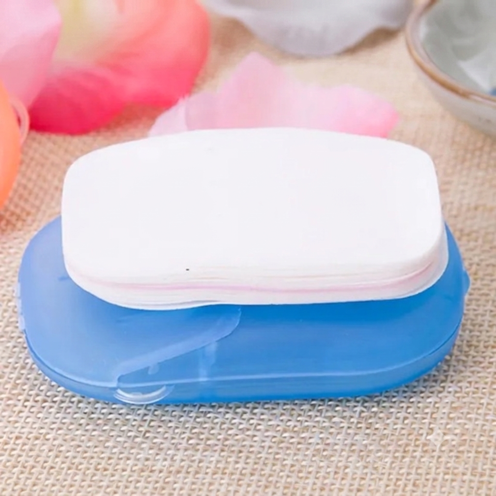 (Buy 1 - Get 9 Free) Portable Paper Soap Box - (Pack of 10 & 200 Sheets)