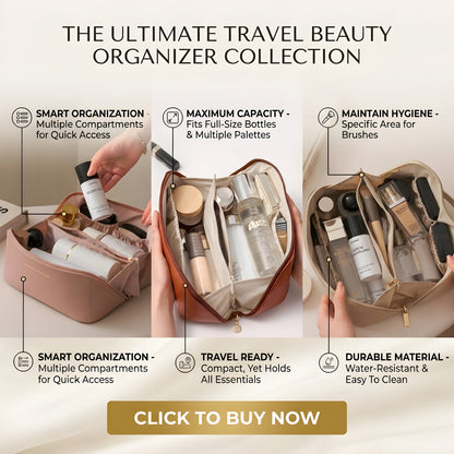 Large Capacity Travel Cosmetic Bag
