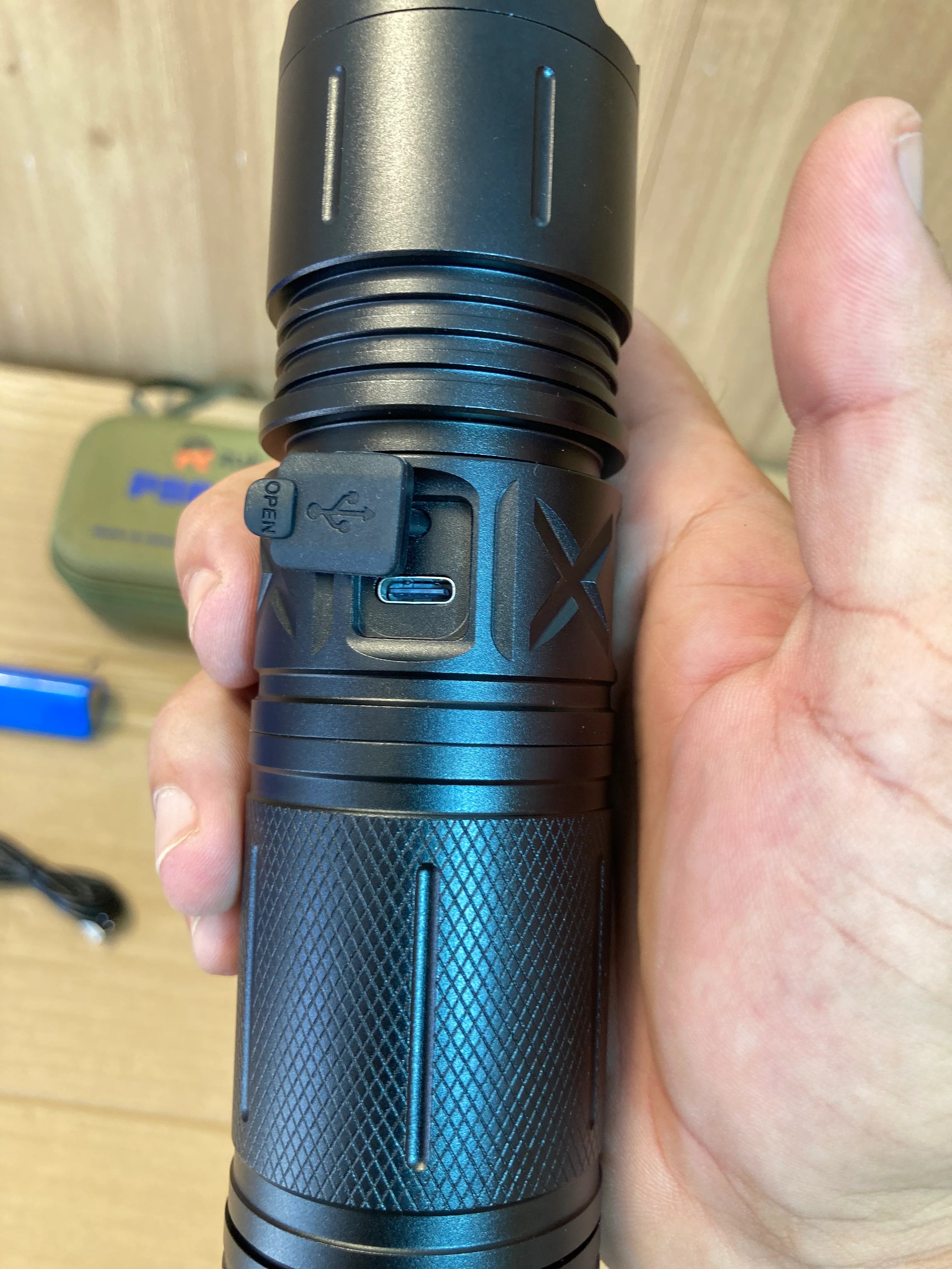 Rechargeable Super LED Flashlight (Imported)