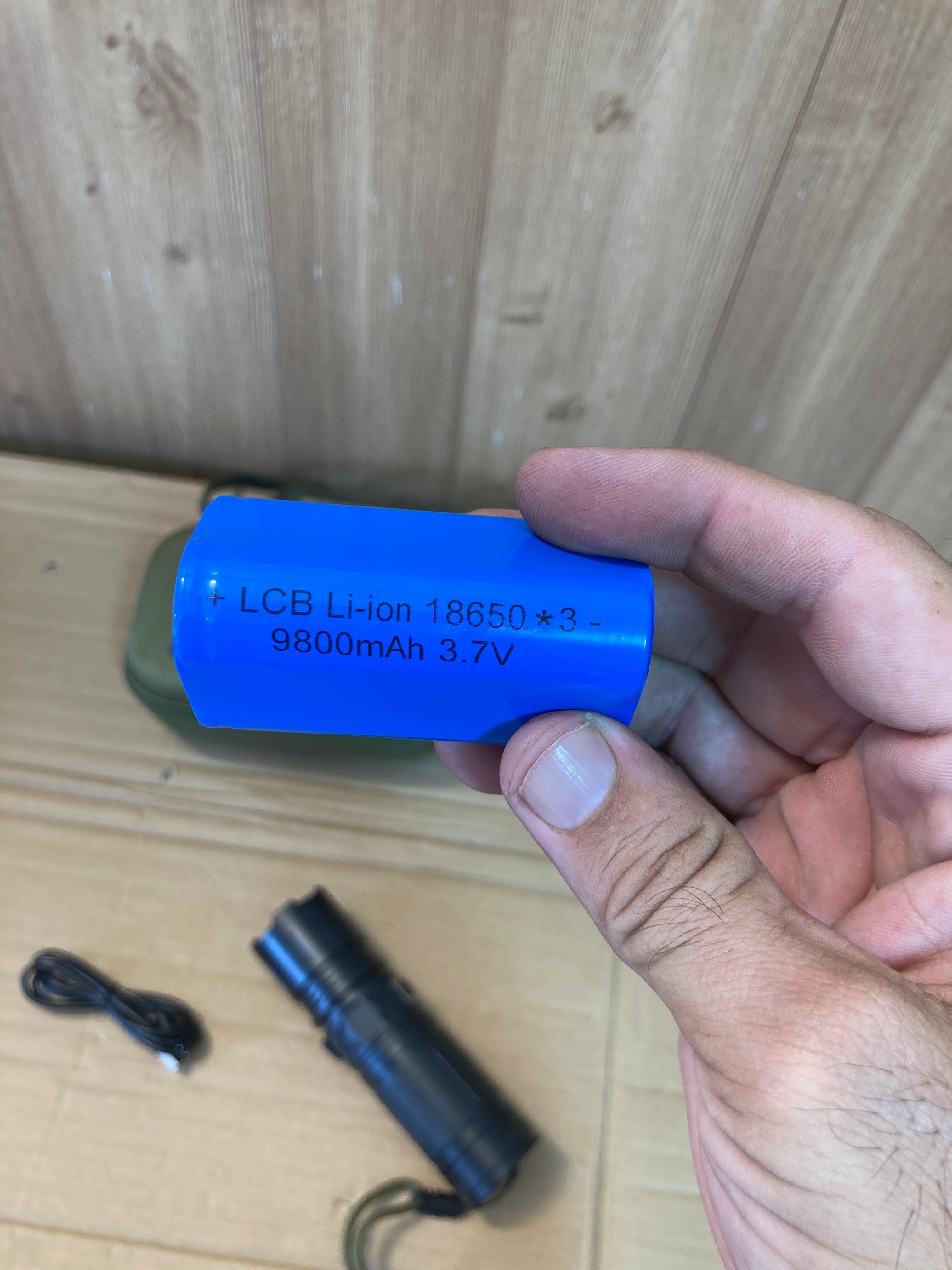 Rechargeable Super LED Flashlight (Imported)