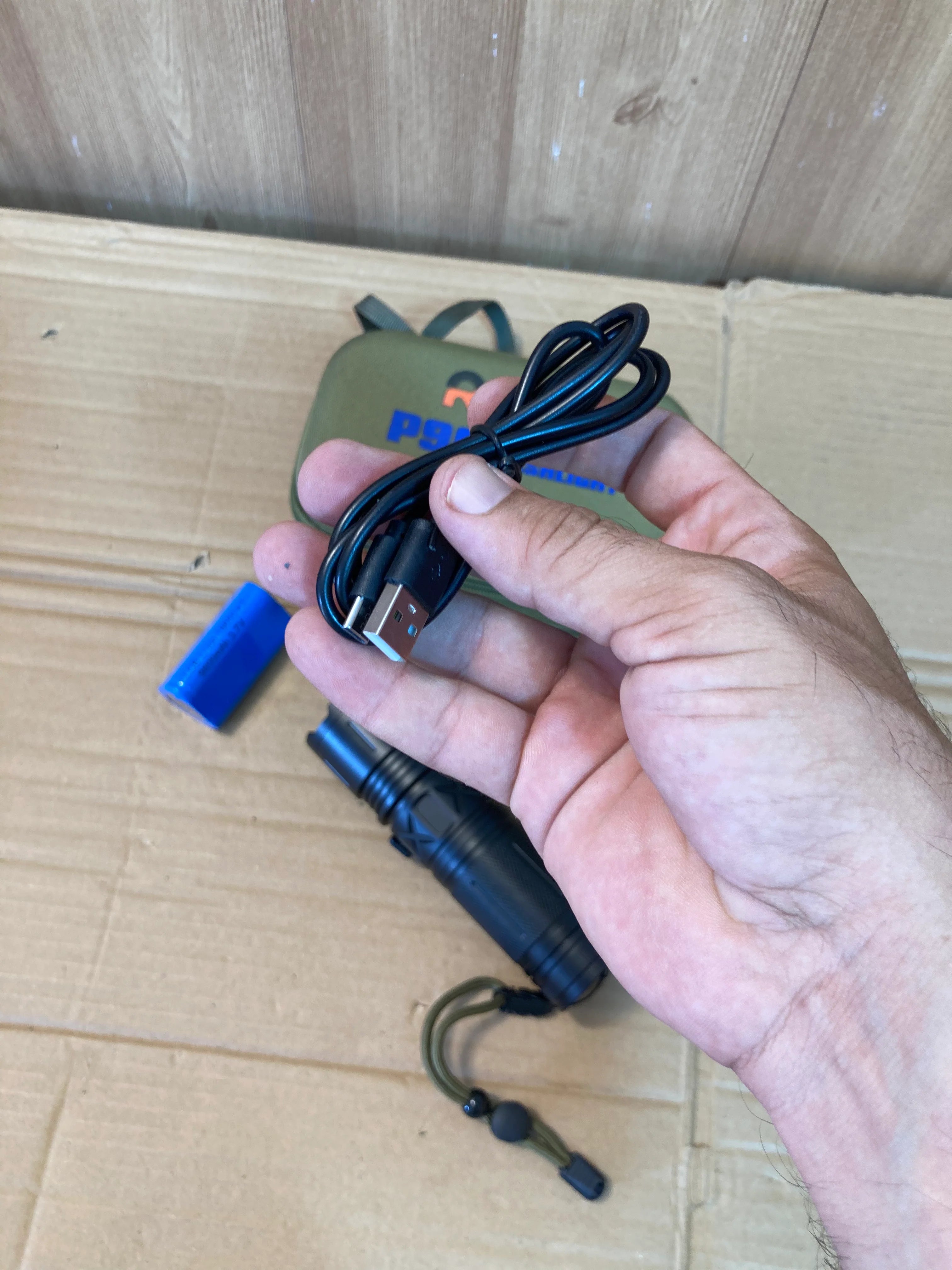 Rechargeable Super LED Flashlight (Imported)