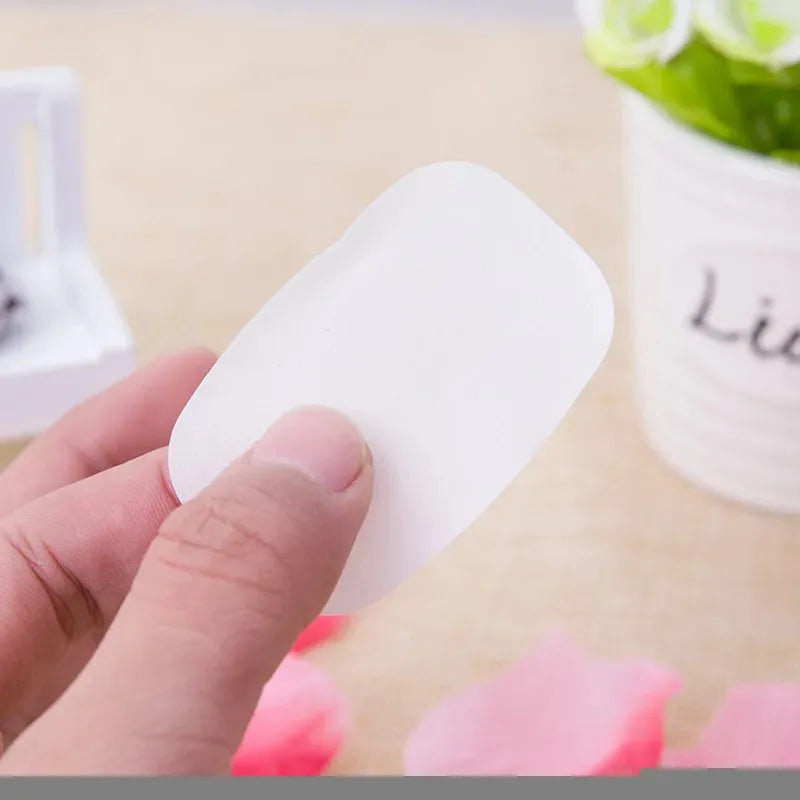 (Buy 1 - Get 9 Free) Portable Paper Soap Box - (Pack of 10 & 200 Sheets)