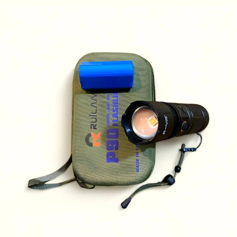 Rechargeable Super LED Flashlight (Imported)